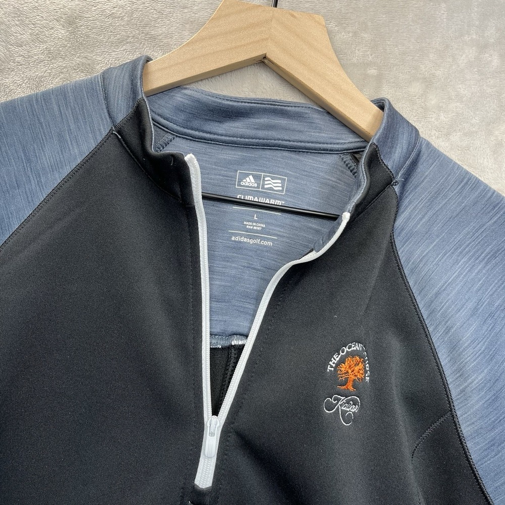 Adidas Golf Climawarm Quarter Zip Pullover Fleece Jacket Womens L‎ Kiawah Ocean
